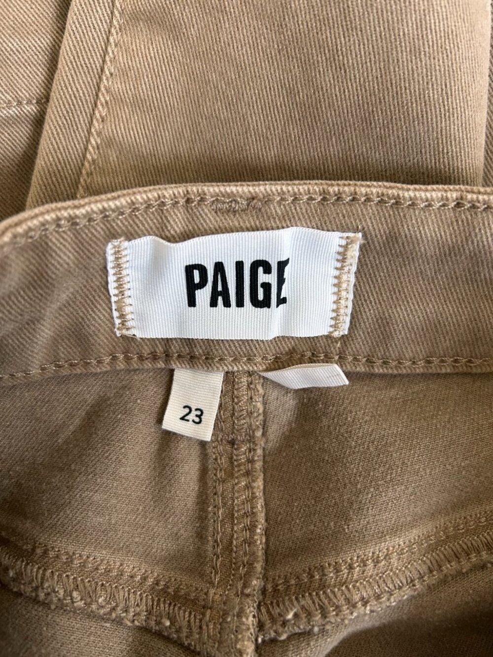 PAIGE Anessa Wide Leg Jeans High Rise Vintage Canewood Curved Inset Pockets - Picture 8 of 13